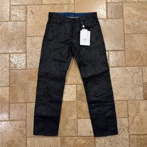 Maison Margiela MM6 Crackled Wax Black Denim 5 Pockets Pants